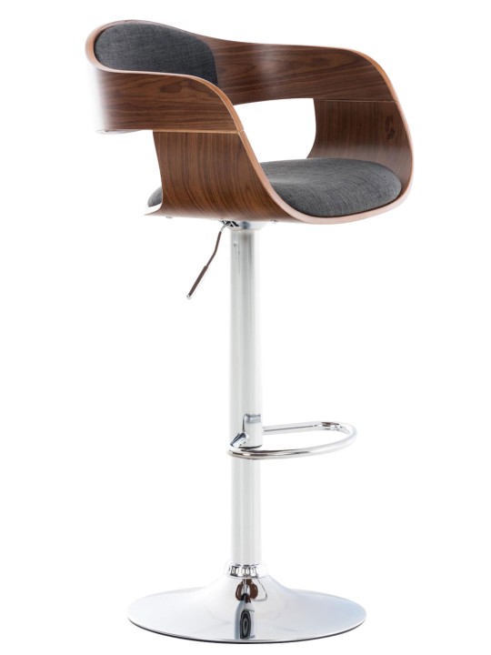 Bárszék Kingston C szövet, dió/sötétszürke