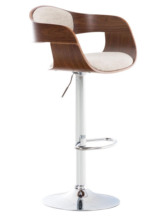 Bárszék Kingston C szövet, dió/krém