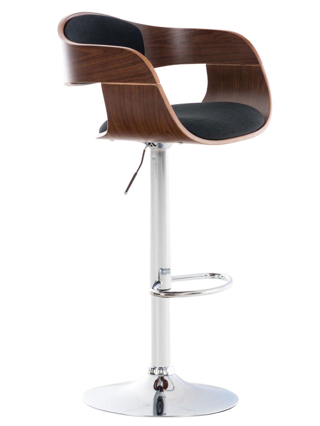 Bárszék Kingston C szövet, dió/fekete