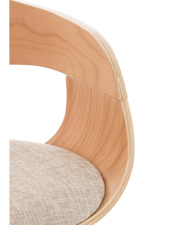 Bárszék Kingston C szövet, natúr/krém