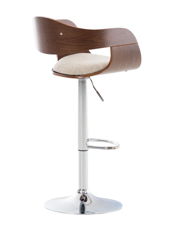 Bárszék Kingston C szövet, dió/krém