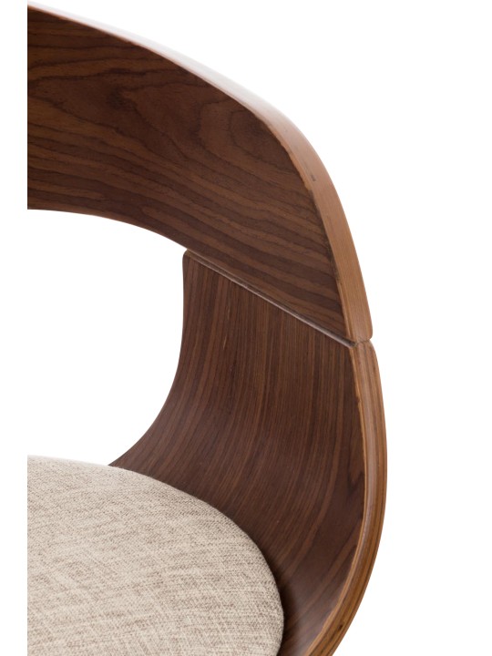 Bárszék Kingston C szövet, dió/krém