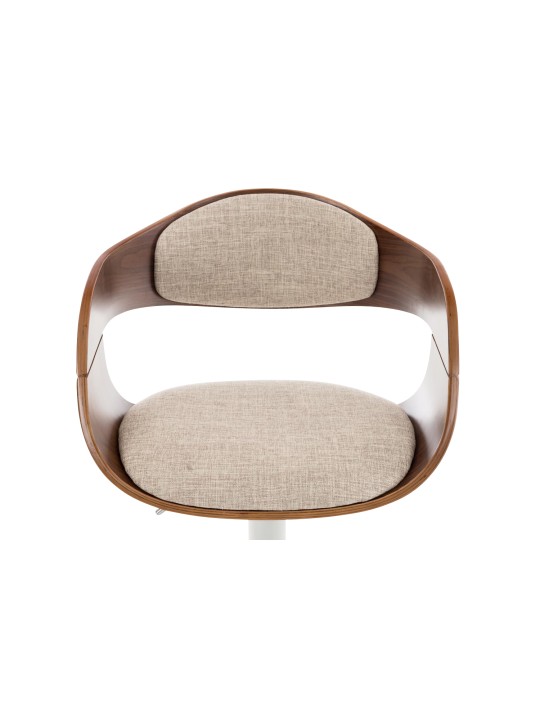 Bárszék Kingston C szövet, dió/krém