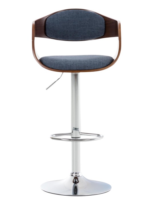 Bárszék Kingston C szövet, dió/kék