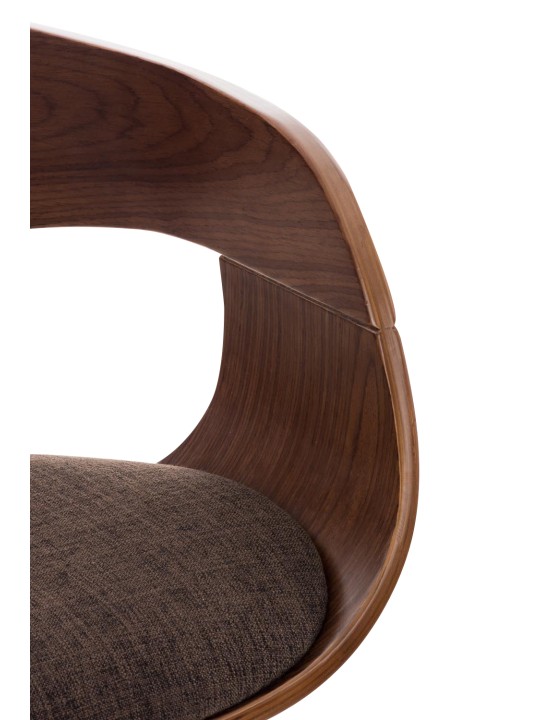 Bárszék Kingston C szövet, dió/barna