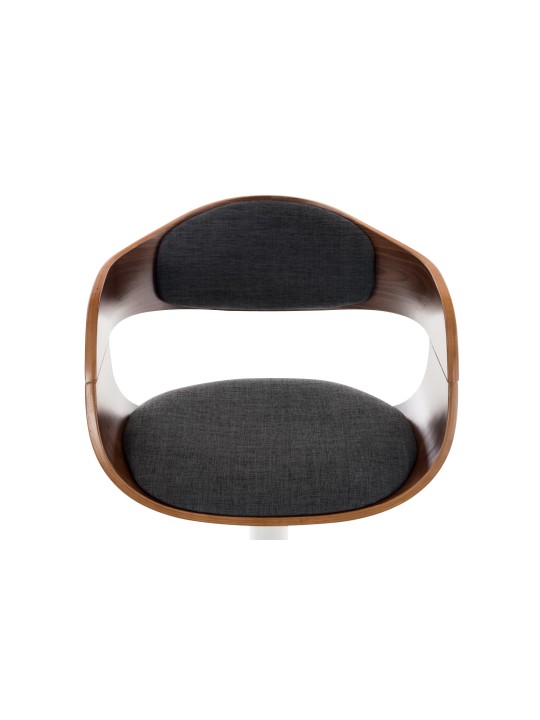 Bárszék Kingston C szövet, dió/sötétszürke