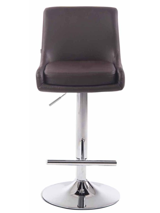 2 db bárszék Club króm műbőr szett, barna 2 db bárszék Club króm műbőr szett, barna