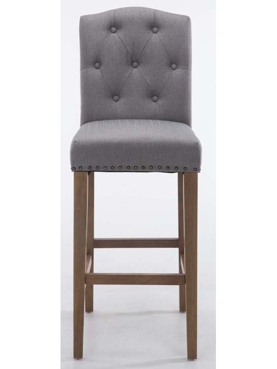 2 db-os bárszék szett Louise szövet antik-light, világosszürke