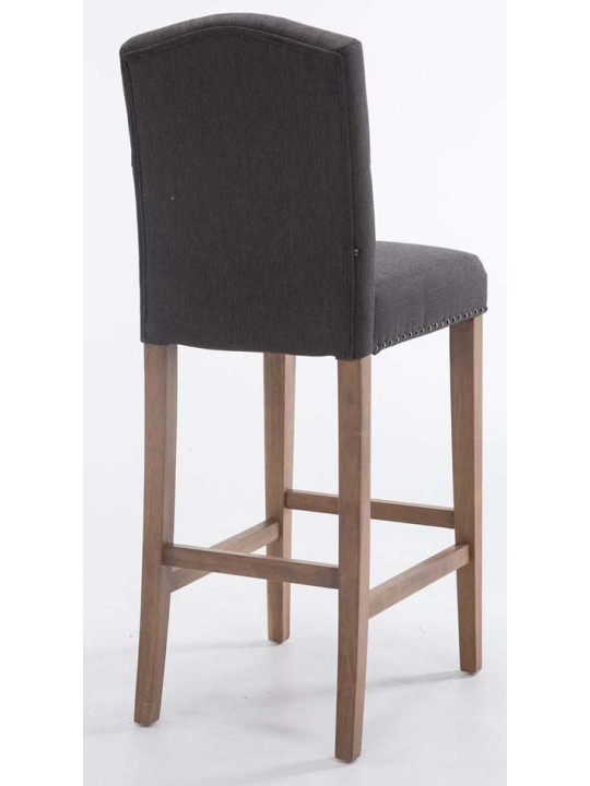 2 db-os bárszék szett Louise szövet antik-light, sötétszürke