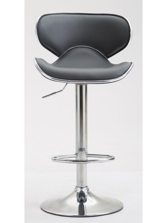 2 db bárszék Las Vegas V2 króm műbőr szett, szürke