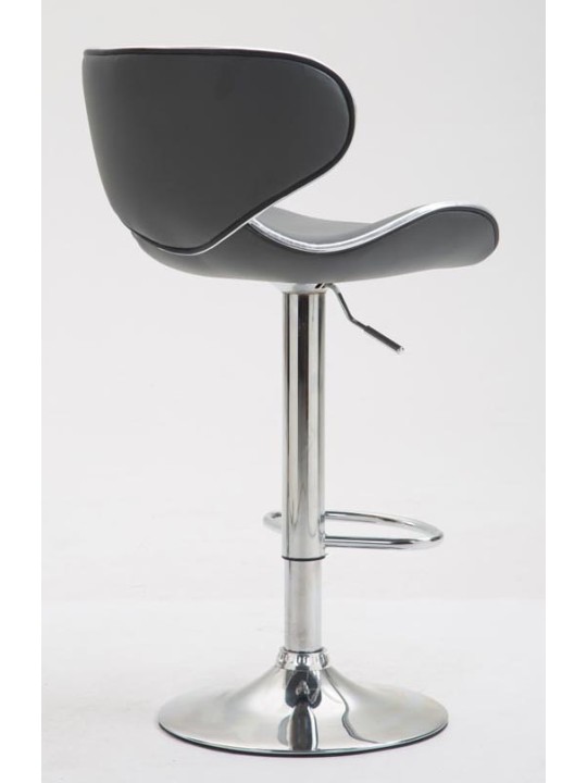 2 db bárszék Las Vegas V2 króm műbőr szett, szürke