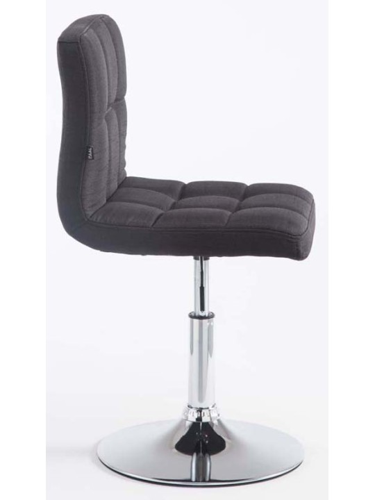 2 db bárszék készlet Palma V2 szövetből, fekete