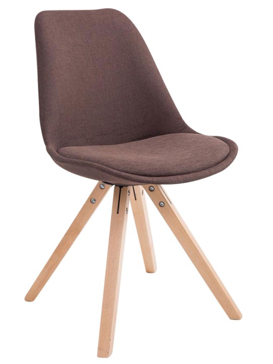 Látogatószék Toulouse szövet Natura Square, barna