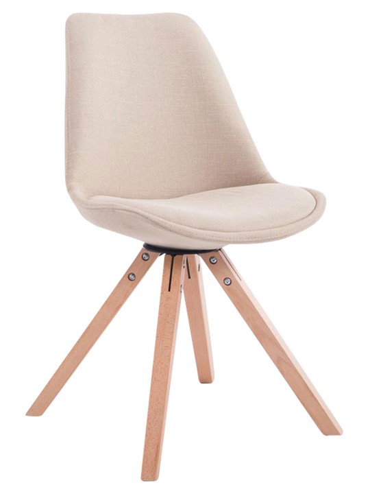 Látogatószék Toulouse szövet Natura Square, krém