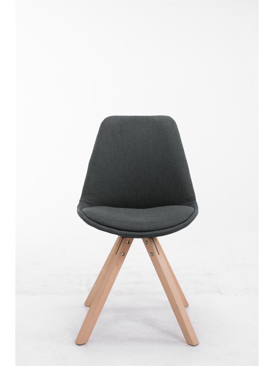 Látogatószék Toulouse szövet Natura Square, sötétszürke