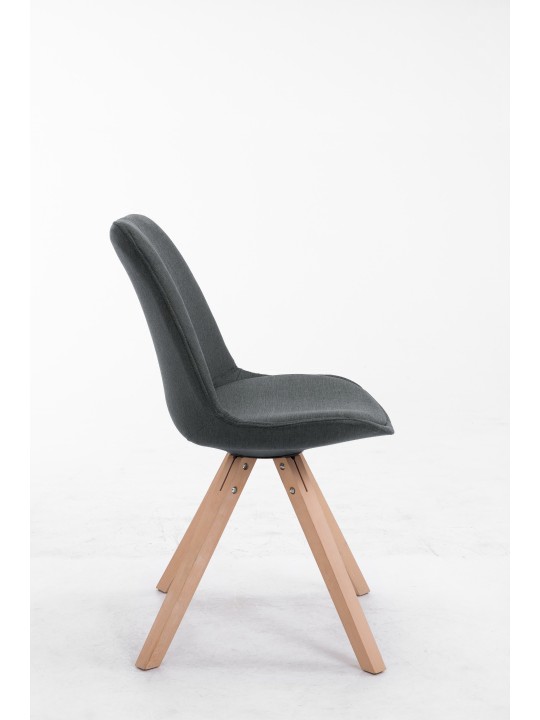 Látogatószék Toulouse szövet Natura Square, sötétszürke