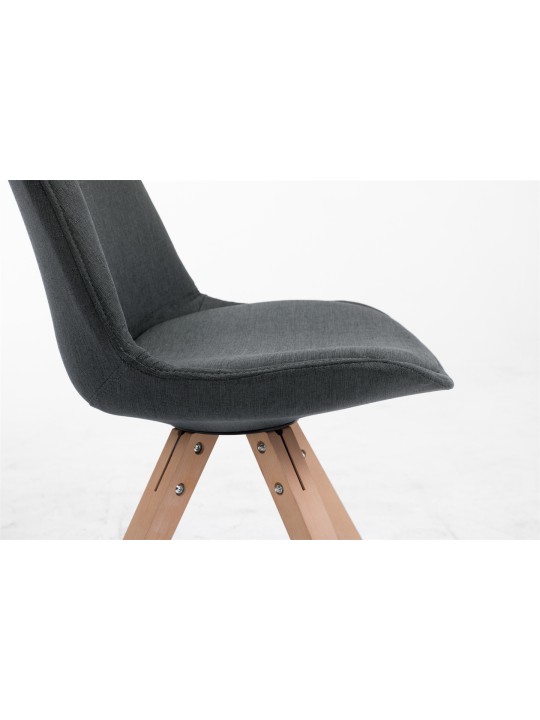 Látogatószék Toulouse szövet Natura Square, sötétszürke