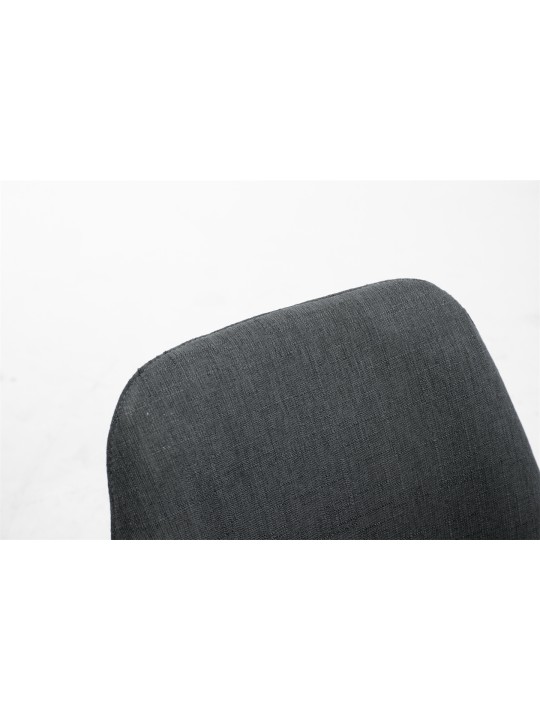 Látogatószék Toulouse szövet Natura kerek, sötétszürke