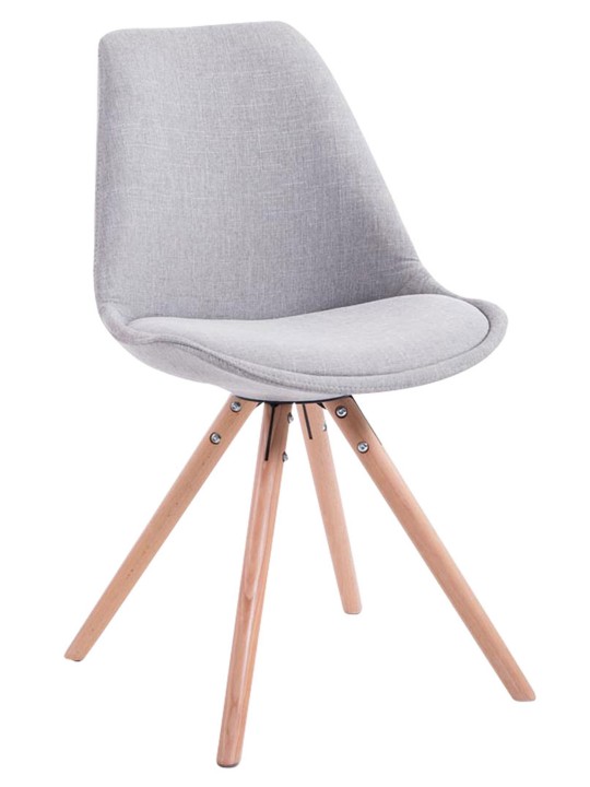 Látogatószék Toulouse szövet Natura kerek, szürke