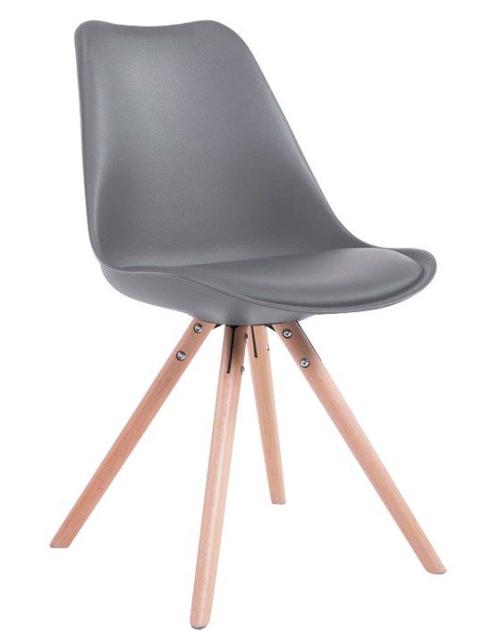 Toulouse Natura kerek látogatói szék, szürke