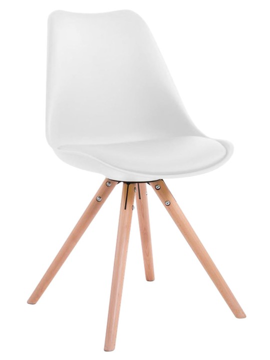 Toulouse Natura kerek látogatói szék, fehér