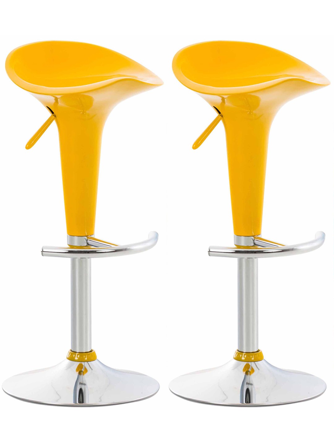 2 db bárszék készlet Nyereg, sárga