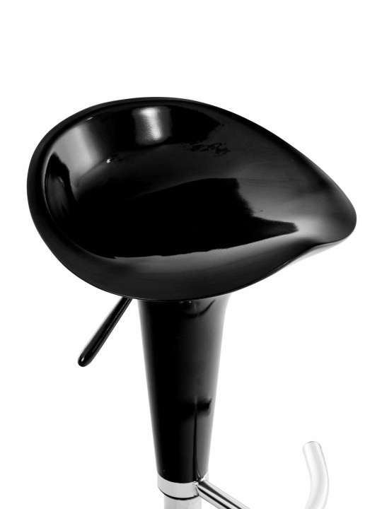 2 db bárszék készlet Nyereg, fekete