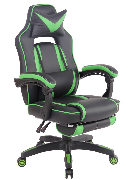 Heat irodai szék, fekete/zöld