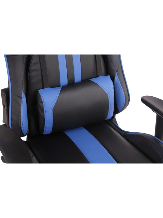 Limit XM műbőr irodai szék, fekete/kék