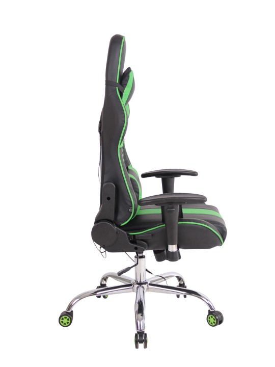 Limit XM műbőr irodai szék, fekete/zöld