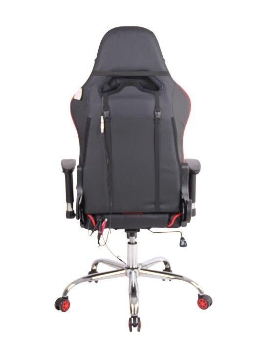 Limit XM műbőr irodai szék, fekete/piros