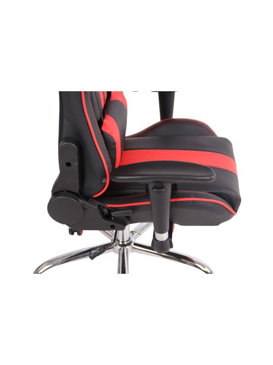 Limit XM műbőr irodai szék, fekete/piros