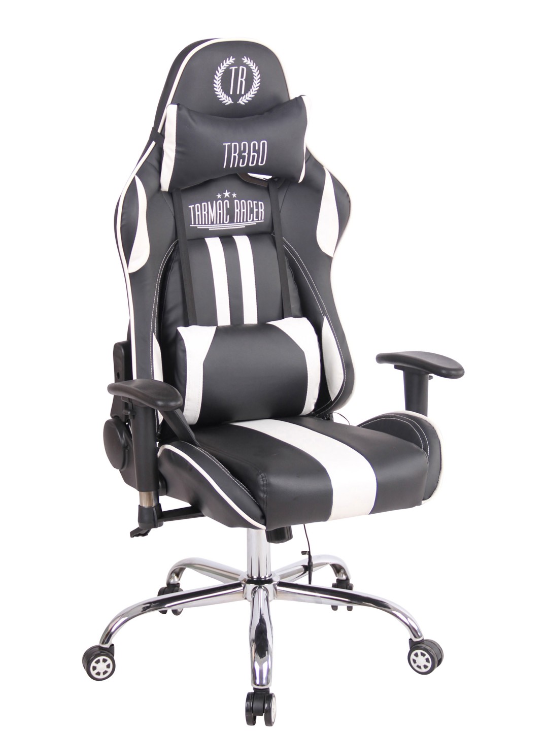 Limit XM műbőr irodai szék, fekete/fehér