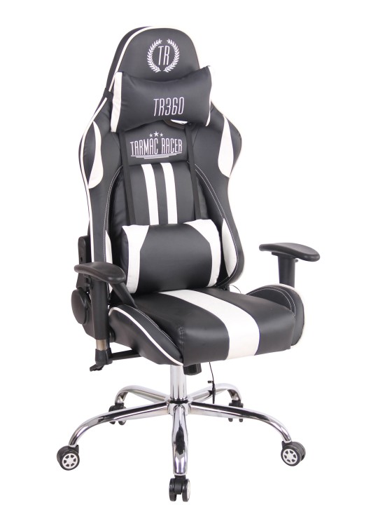 Limit XM műbőr irodai szék, fekete/fehér