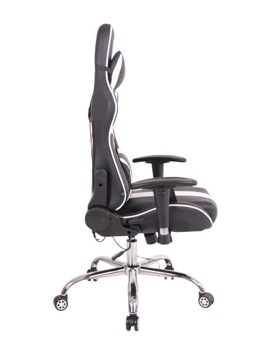 Limit XM műbőr irodai szék, fekete/fehér