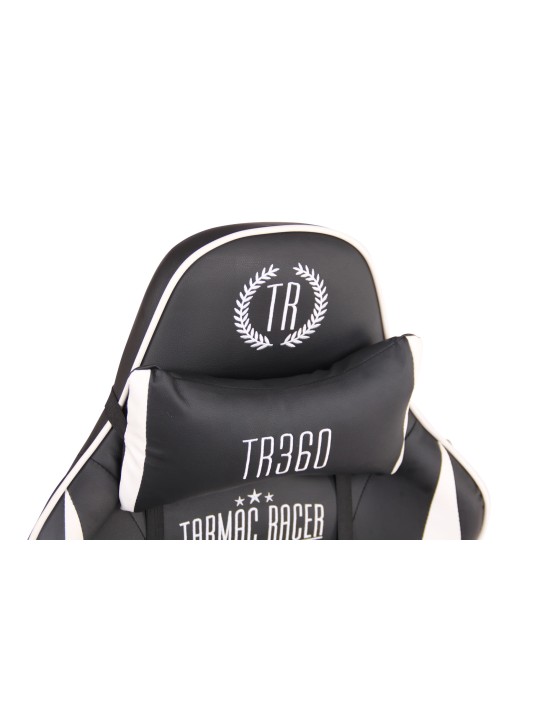 Limit XM műbőr irodai szék, fekete/fehér