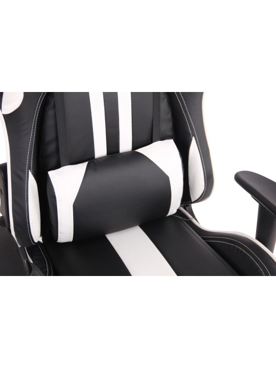 Limit XM műbőr irodai szék, fekete/fehér