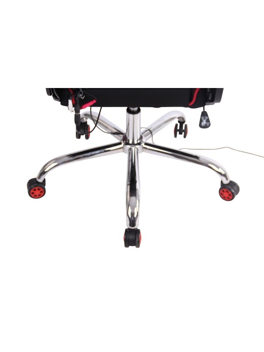 Limit XM szövet irodai szék, fekete/piros