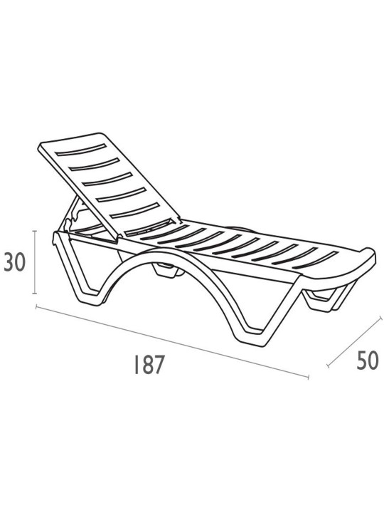 10 db-os napozóágy készlet aqua, fehér