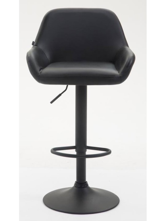 2 db bárszék Braga műbőr készlet, fekete