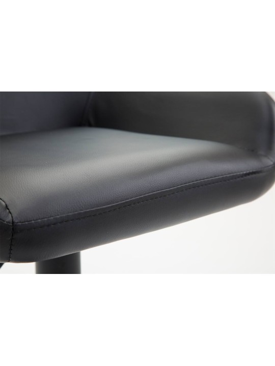 2 db bárszék Braga műbőr készlet, fekete