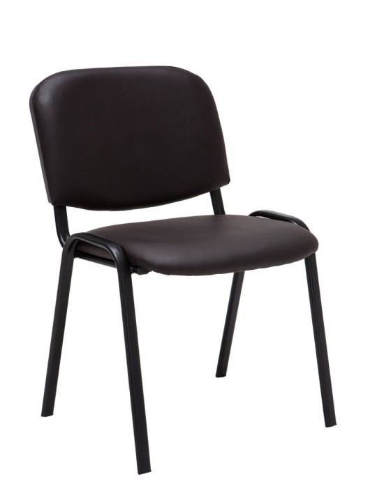 4 db-os Ken műbőr látogatószék szett, barna