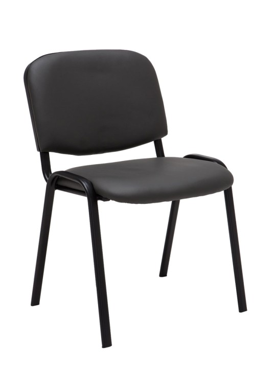 4 db-os Ken műbőr látogatószék szett, szürke