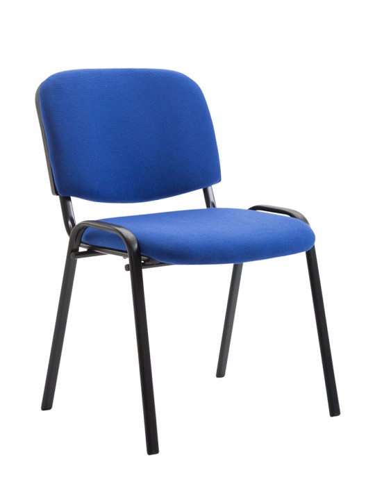 4db látogatói szék készlet Ken anyagból, kék