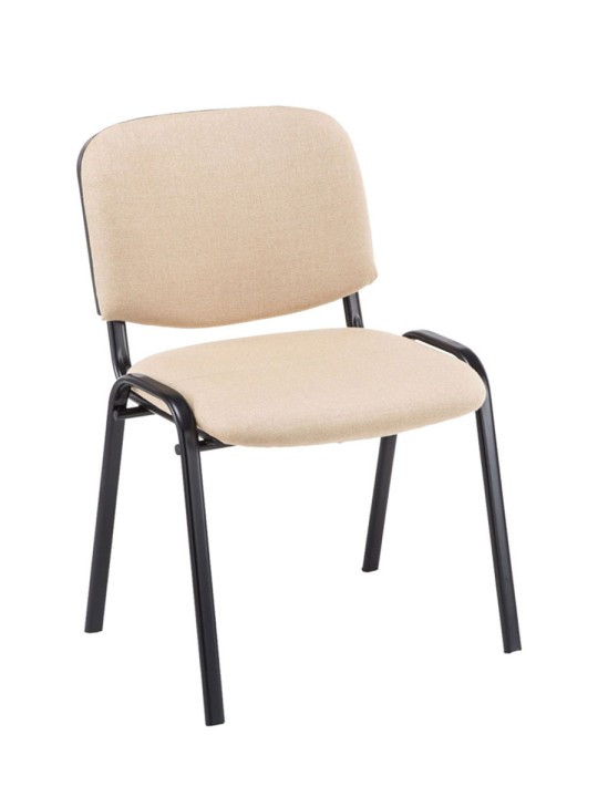 4db látogatói szék készlet Ken anyagból, krém