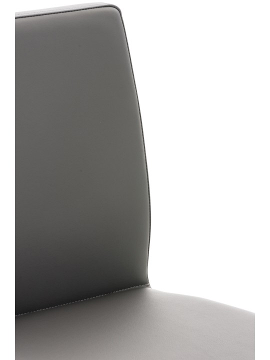 Bárszék Cadiz műbőr rozsdamentes acél, szürke Bárszék Cadiz műbőr rozsdamentes acél, szürke