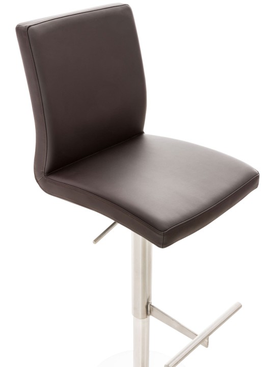 Bárszék Cadiz műbőr rozsdamentes acél, barna Bárszék Cadiz műbőr rozsdamentes acél, barna