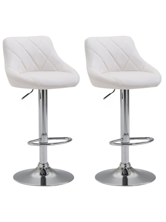2 db-os bárszék Lazio műbőr C, fehér 2 db-os bárszék Lazio műbőr C, fehér