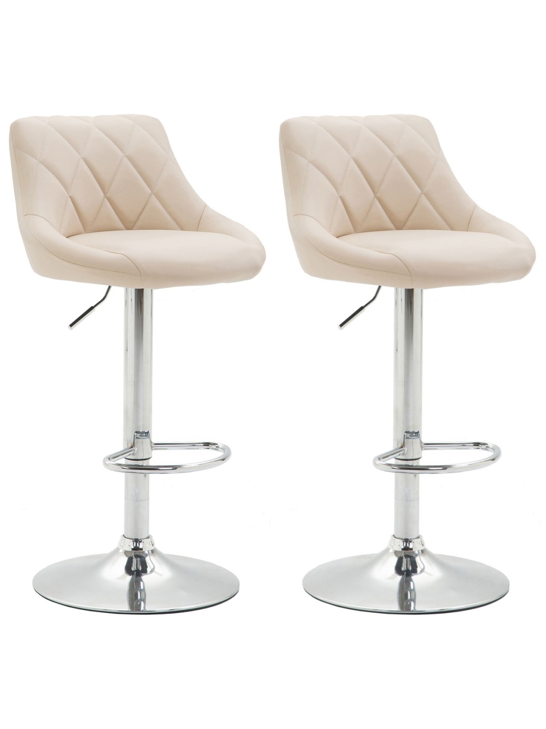 2 db-os bárszék Lazio műbőr C, krém