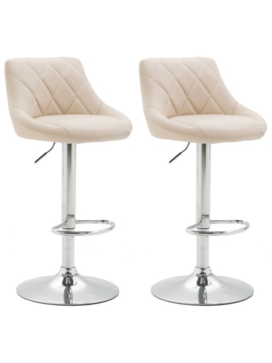 2 db-os bárszék Lazio műbőr C, krém 2 db-os bárszék Lazio műbőr C, krém